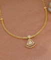 Beautiful Cz Stone Gold Mesh Chain Short Necklace NCKN4577 Beautiful Cz Stone Gold Mesh Chain Short Necklace NCKN4577