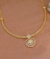 Elegant AD Stone Floral Gold Plated Short Necklace NCKN4579 Elegant AD Stone Floral Gold Plated Short Necklace NCKN4579