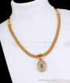 South Indian Traditional Mango Motif CZ Pendant Necklace NCKN4580 South Indian Traditional Mango Motif CZ Pendant Necklace NCKN4580