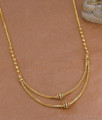 Light Weight Ad Stone Floral Charms Gold Necklace Online NCKN4599