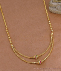 Light Weight Ad Stone Floral Charms Gold Necklace Online NCKN4599 Light Weight Ad Stone Floral Charms Gold Necklace Online NCKN4599