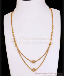 Light Weight Ad Stone Floral Charms Gold Necklace Online NCKN4599