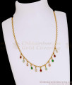 Multi Color Teardrop CZ Stone Fringe Drop Necklace For Women NCKN4604 Multi Color Teardrop CZ Stone Fringe Drop Necklace For Women NCKN4604