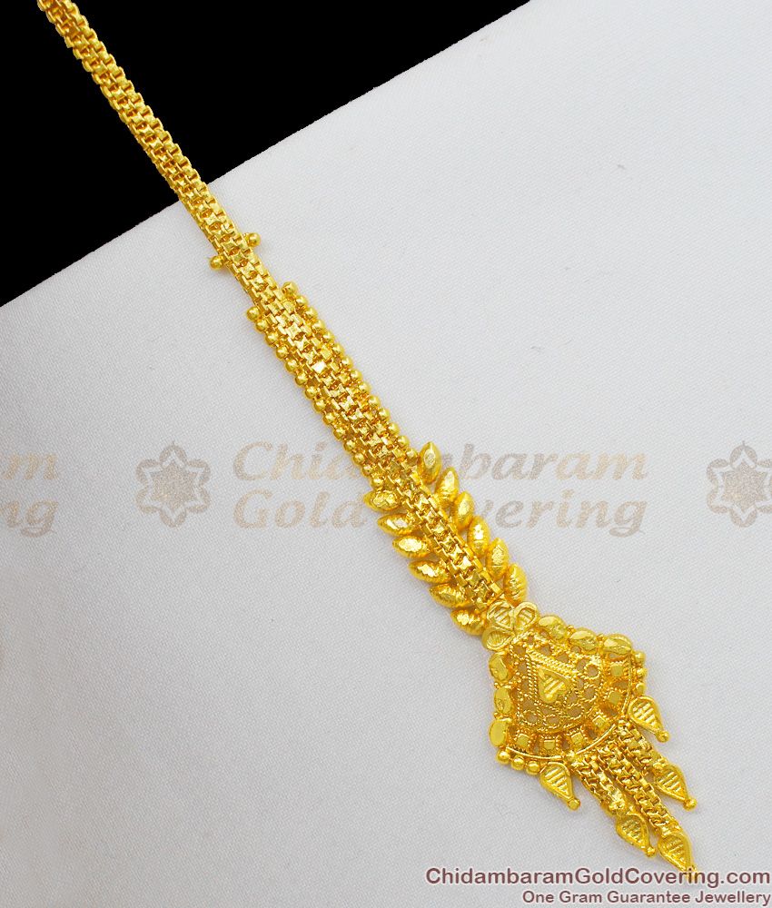 Amazing Gold Forming Bollywood Model Hair Ornament For Special Occasions NCHT115