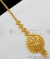 Gold Flower Design Dollar Type Gold Nethichutti Ladies Hair Ornament NCHT152