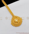 Beautiful Gold Design Short Nethichutti Collection For Ladies Offer Price NCHT159