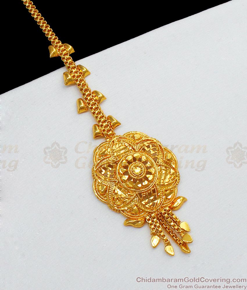 Traditional One Gram Gold Nethi chutti For Ladies Hair Ornament NCHT214