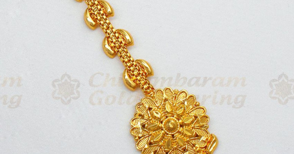 Pure One Gram Gold Nethi chutti For Ladies Hair Ornament NCHT215