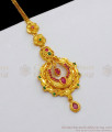  Forming Gold Manga Tikka Multi Color Stone Pattern Hair Ornament NCHT221