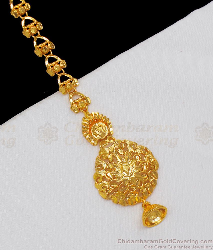 Latest One Gram Gold Nethichuti For Party Wear NCHT224