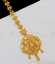 Trendy Double Peacock Design One Gram Gold Nethichuti NCHT225 Trendy Double Peacock Design One Gram Gold Nethichuti NCHT225