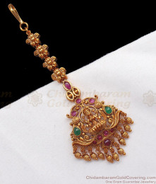Trendy Lakshmi Antique Maang Tikka Bridal Wear Collections NCHT257 Trendy Lakshmi Antique Maang Tikka Bridal Wear Collections NCHT257