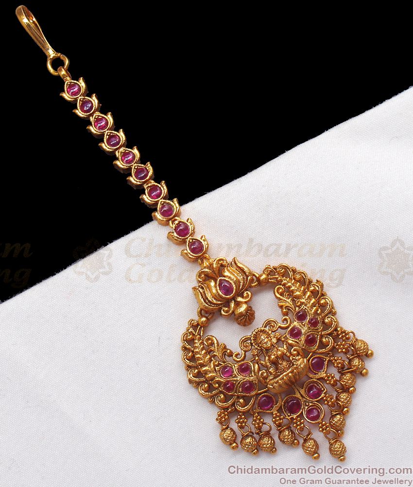 Nagas Lakshmi Antique Maang Tikka Bridal Wear Collections NCHT259