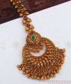Chandbali Style Maang Tikka Nethichuti Antique Jewellery Bridal Wear NCHT271