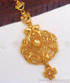 Big Plain Gold Design One Gram Gold Bridal Wear Maang Tikka NCHT275