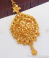 Short Pure Gold Plated Maang Tikka Bridal Nethi Chutti Designs NCHT278