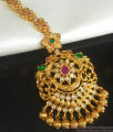 Gold Plated Nethichutti Multi Stone Hair Ornament NCHT285
