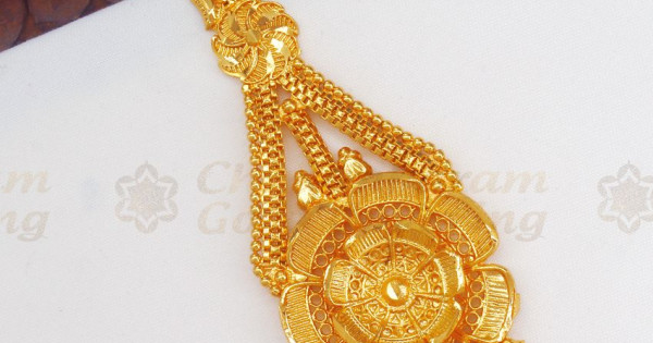 24K Gold Maang Tikka Design Tradition Tikka Jewelry NCHT295