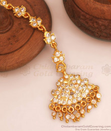 Pure Impon Panchaloha Maang Tikka Design Bridal Jewelry NCHT307 Pure Impon Panchaloha Maang Tikka Design Bridal Jewelry NCHT307