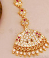 Ruby White Gati Stone Impon Maang Tikka Design Shop Online NCHT310