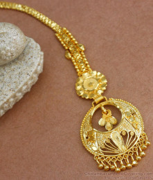 2 Gram Gold Nethichutti Bridal Pattern Floral Design NCHT313 2 Gram Gold Nethichutti Bridal Pattern Floral Design NCHT313