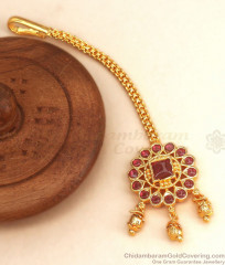Ruby Kemp Stone Gold Imitation Nethichutti Collections For Girls NCHT336 Ruby Kemp Stone Gold Imitation Nethichutti Collections For Girls NCHT336