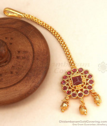 Ruby Kemp Stone Gold Imitation Nethichutti Collections For Girls NCHT336