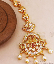 1 Gram Gold Maang Tikka Kemp Stone Jewelry Shop Online NCHT346 1 Gram Gold Maang Tikka Kemp Stone Jewelry Shop Online NCHT346