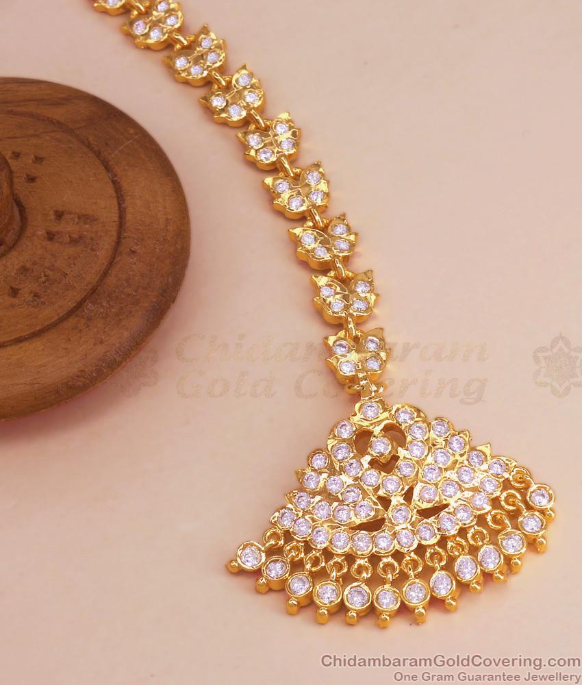 Long High Quality Real Gold Like Impon Nethichutti Designs NCHT354