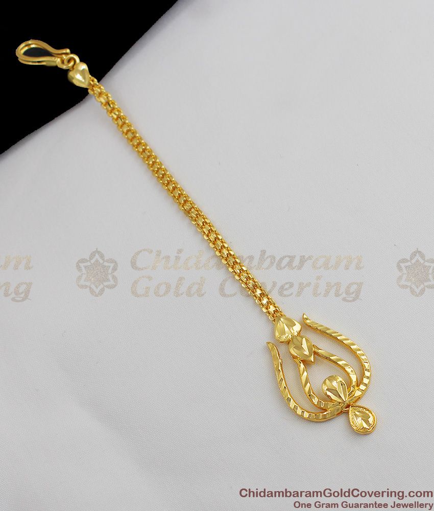 Lotus Flower Pattern Traditional Design Pure Gold Nethichutti Collection NCHT39