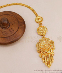 Premium Quality Gold Plated Nethichutti Flower Design NCHT406