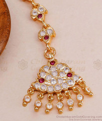 Buy New Model Impon Gold Plated Maang Tikka For Women NCHT415