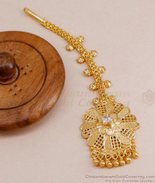 Pure Gold Imitation Flower Design Nethichutti Collections Online NCHT416
