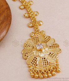 Pure Gold Imitation Flower Design Nethichutti Collections Online NCHT416