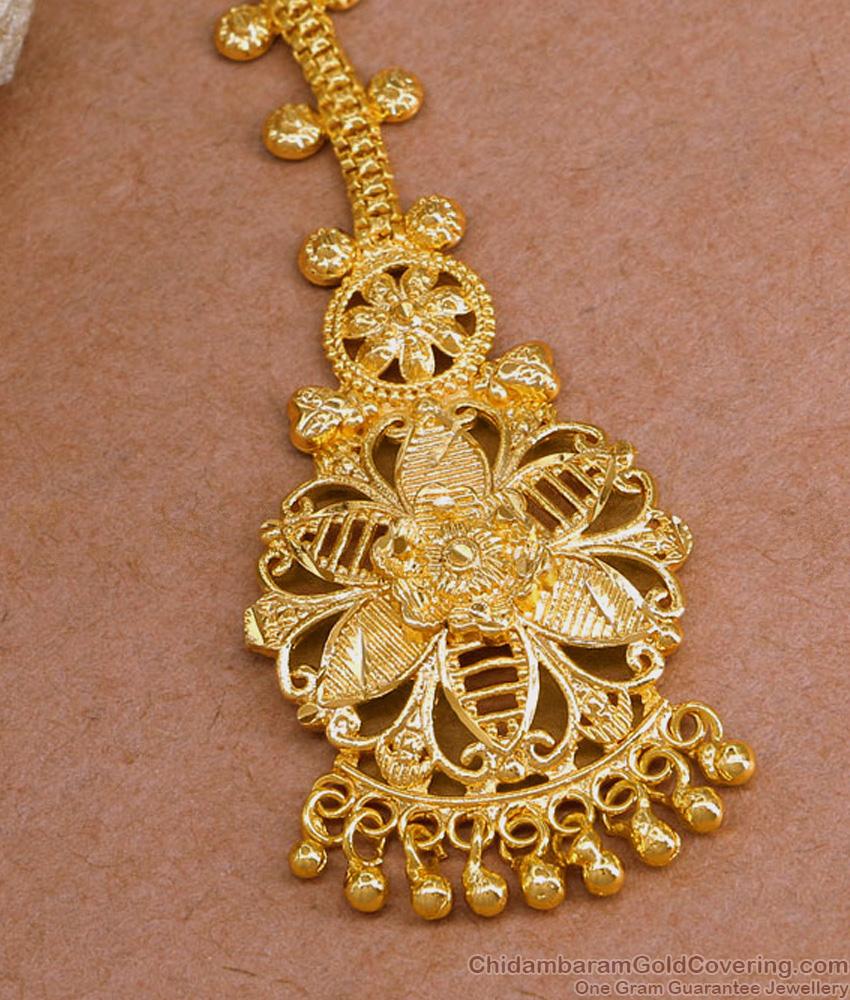 Buy Wedding Design Gold Plated Maang Tikka Shop Online NCHT422 Buy Wedding Design Gold Plated Maang Tikka Shop Online NCHT422