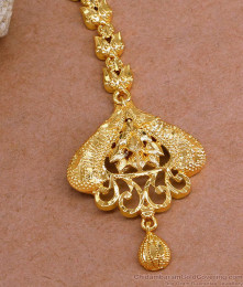 Real Gold Design Floral Design Nethichutti For Brides NCHT424 Real Gold Design Floral Design Nethichutti For Brides NCHT424