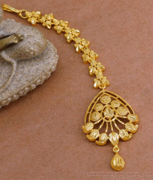 Bollywood Fashion Micro Gold Plated Maang Tikka Bridal Design NCHT429