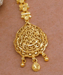 Buy Floral Design Gold Plated Maang Tikka Without Stones NCHT430 Buy Floral Design Gold Plated Maang Tikka Without Stones NCHT430
