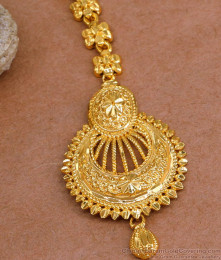 Buy Latest 1 Gram Gold Fancy Nethichutti Design For Marriage NCHT436