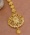 Real Gold Design Floral Maang Tikka Design For Women Wedding NCHT438