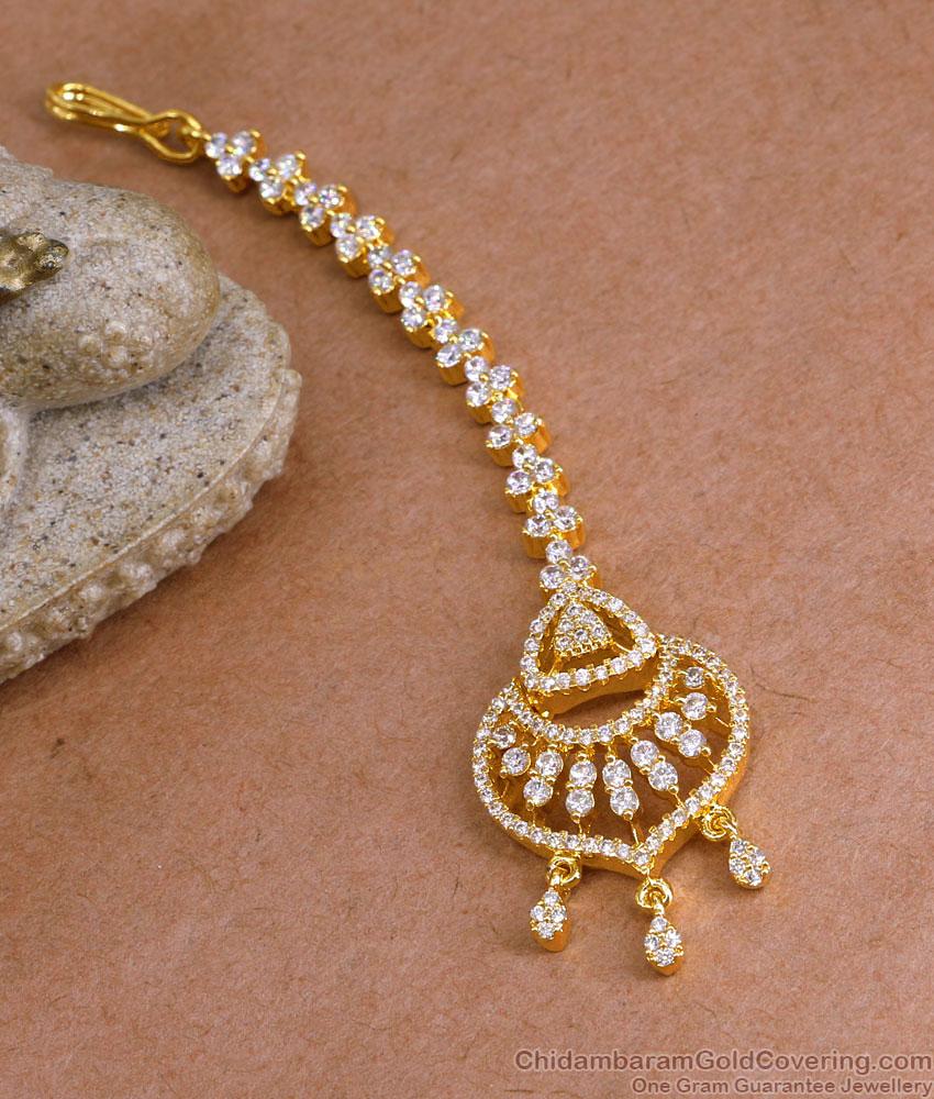 Buy White Ad Stone Party Wear Maang Tikka Collections Online NCHT439 Buy White Ad Stone Party Wear Maang Tikka Collections Online NCHT439