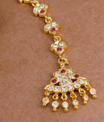 Latest Bridal Wear Light Weight Impon Maang Tikka Designs NCHT456 Latest Bridal Wear Light Weight Impon Maang Tikka Designs NCHT456