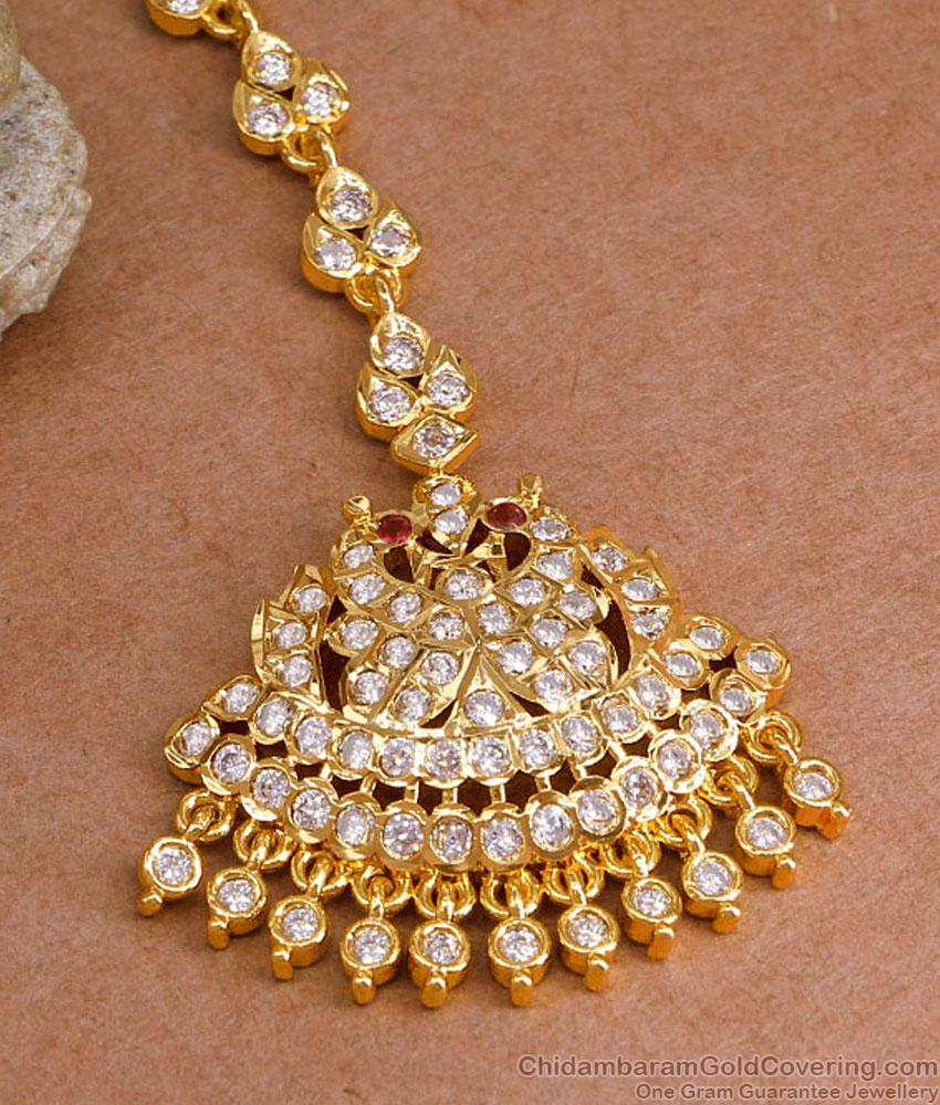 Buy Original Impon Gold Design Maang Tikka Festive Collections NCHT463