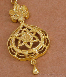 Traditional Gold Plated Short Maang Tikka Floral Design NCHT478 Traditional Gold Plated Short Maang Tikka Floral Design NCHT478