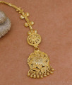 Beautiful One Gram Gold Floral Nethichutti Design For Women NCHT483 Beautiful One Gram Gold Floral Nethichutti Design For Women NCHT483
