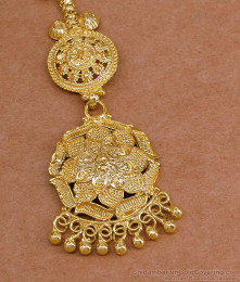 Beautiful One Gram Gold Floral Nethichutti Design For Women NCHT483 Beautiful One Gram Gold Floral Nethichutti Design For Women NCHT483