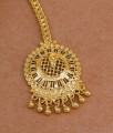 Stylish Peacock Design Gold Plated Maang Tikka Without Stone NCHT485