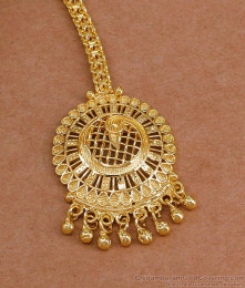Stylish Peacock Design Gold Plated Maang Tikka Without Stone NCHT485 Stylish Peacock Design Gold Plated Maang Tikka Without Stone NCHT485