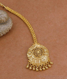 Beautiful Heart Design Gold Imitation Plain Nethichutti Online NCHT486