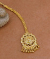 Light Weight Flower Design Gold Finish Nethichutti For Women NCHT487
